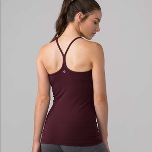 Lululemon Power Y Tank Maroon